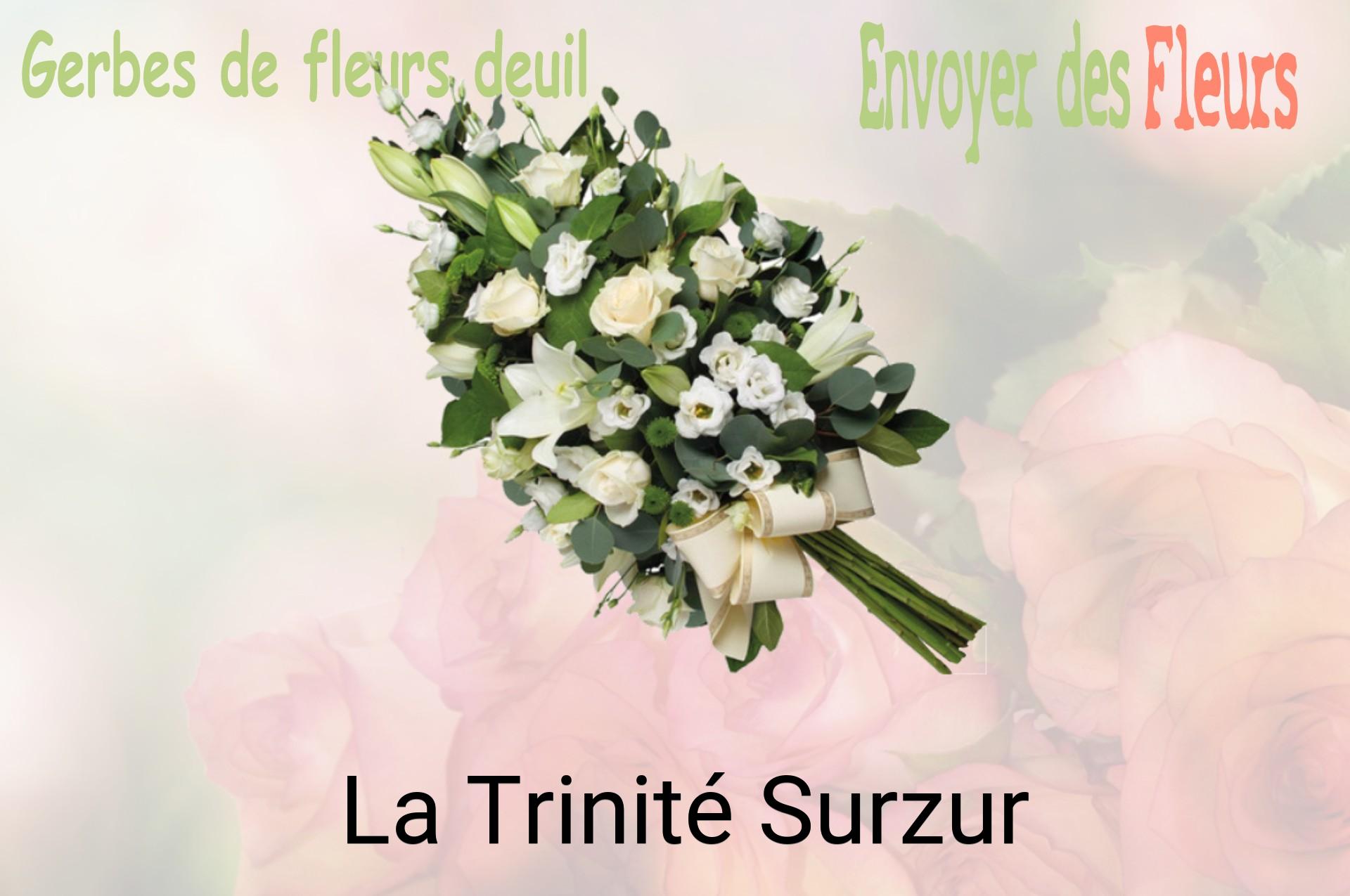 Gerbe de fleurs de deuil livrée à La Trinité-Surzur